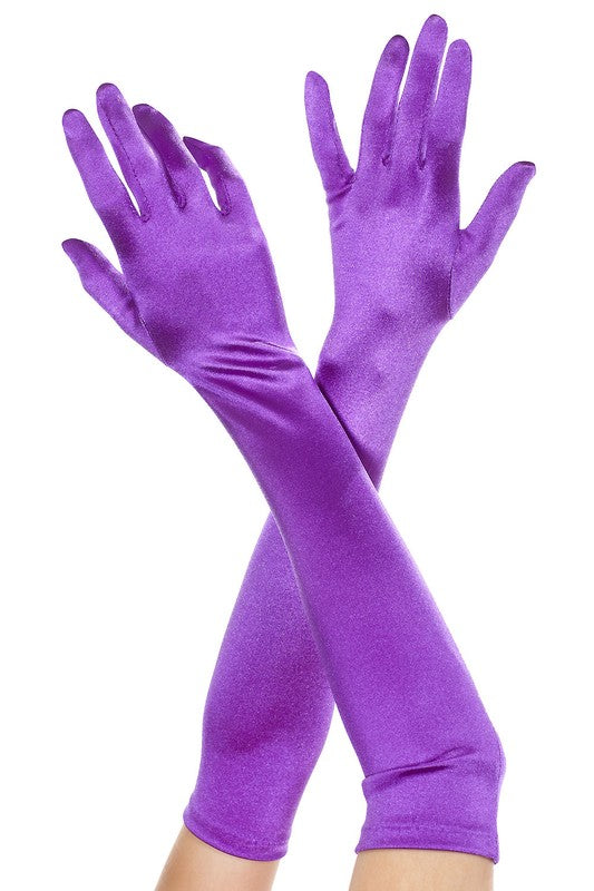 Plain Satin Extra Long Opera Gloves