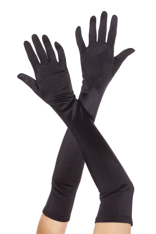 Plain Satin Extra Long Opera Gloves