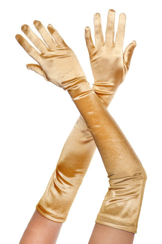 Plain Satin Extra Long Opera Gloves