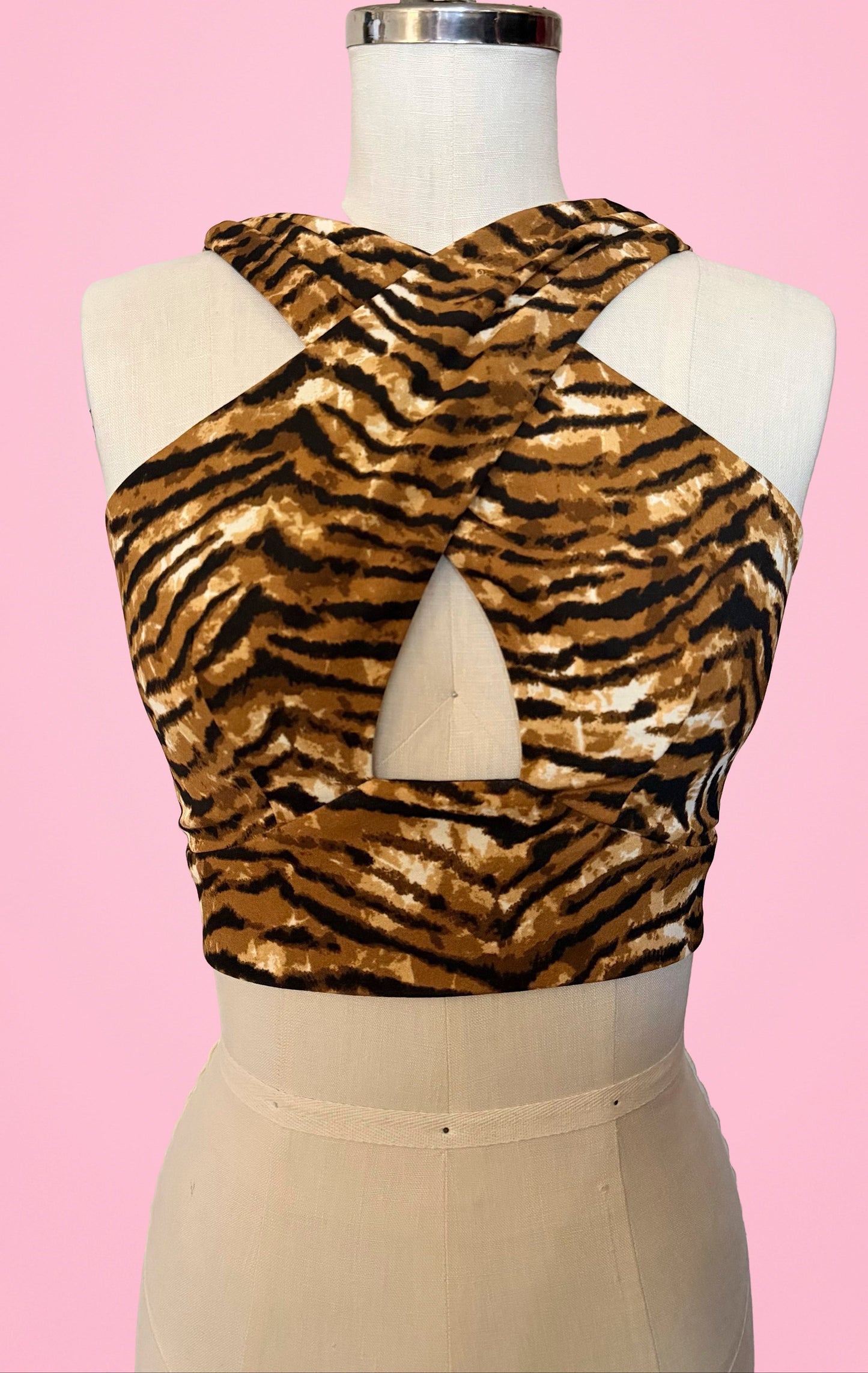 Dolly Top in Tiger Print