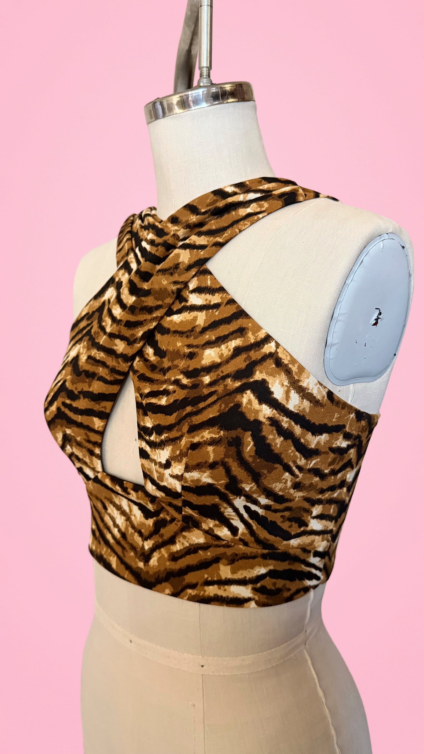 Dolly Top in Tiger Print